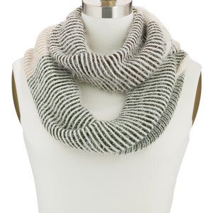Colorblock Striped Infinity Scarf